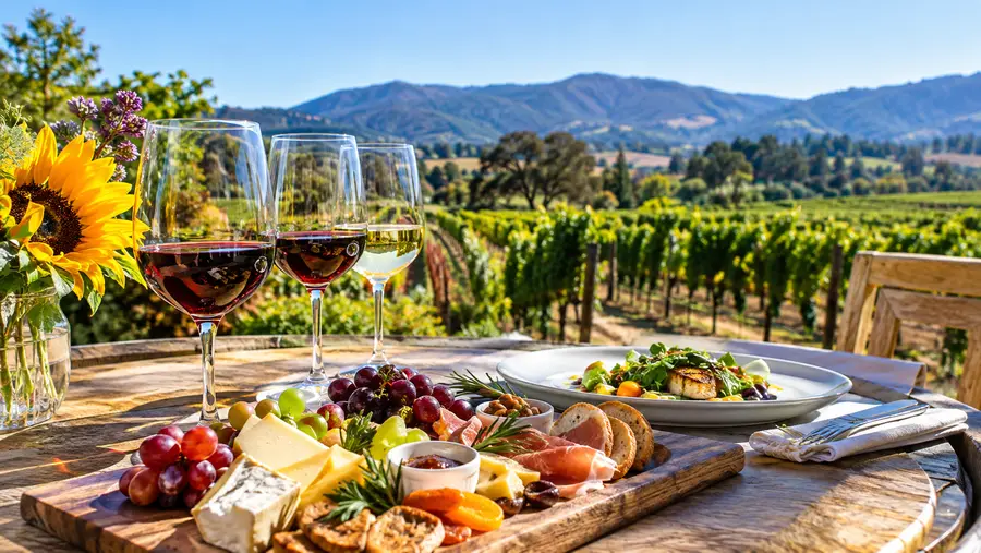 Las mejores bodegas del Valle de Napa con maridajes de comida y almuerzo