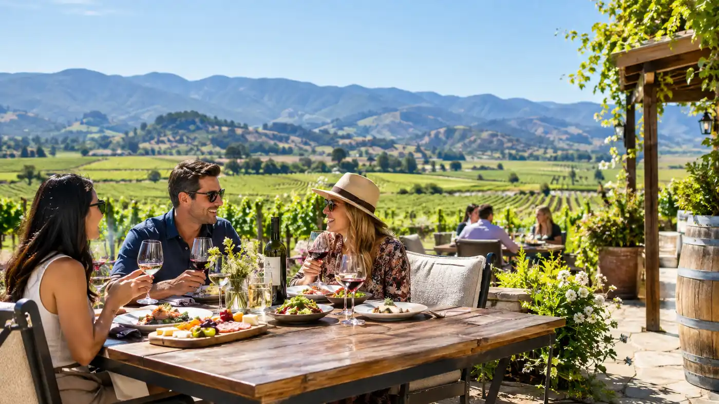 Las mejores bodegas del Valle de Napa con maridajes de comida y almuerzo
